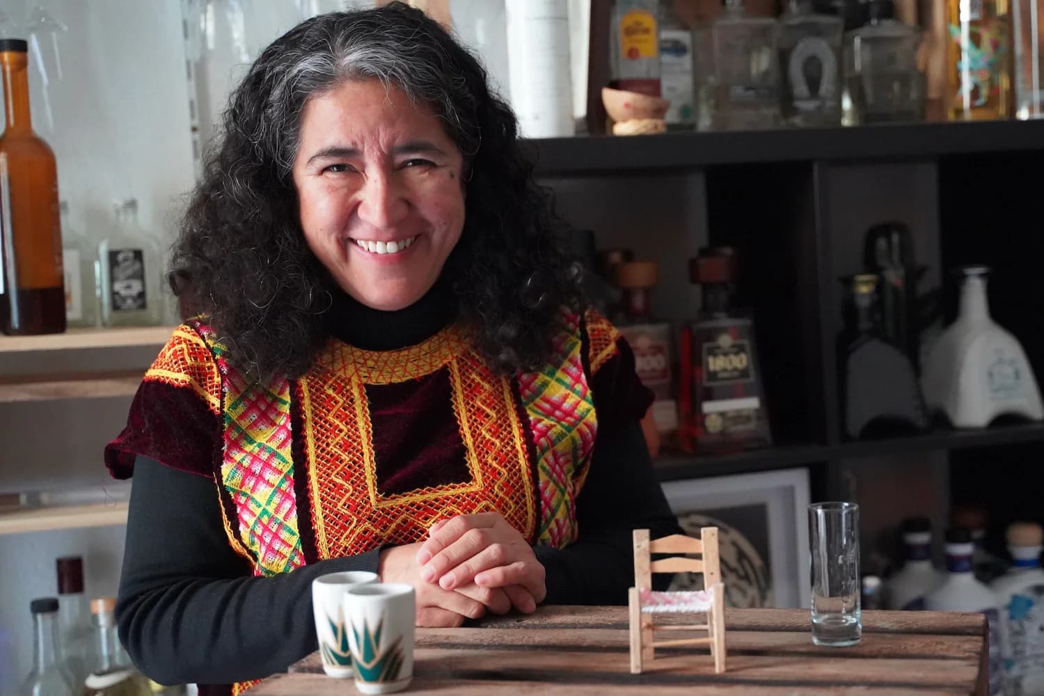 Enriqueta Martinez, Managing Director of Mayahuel, in her spirits showroom